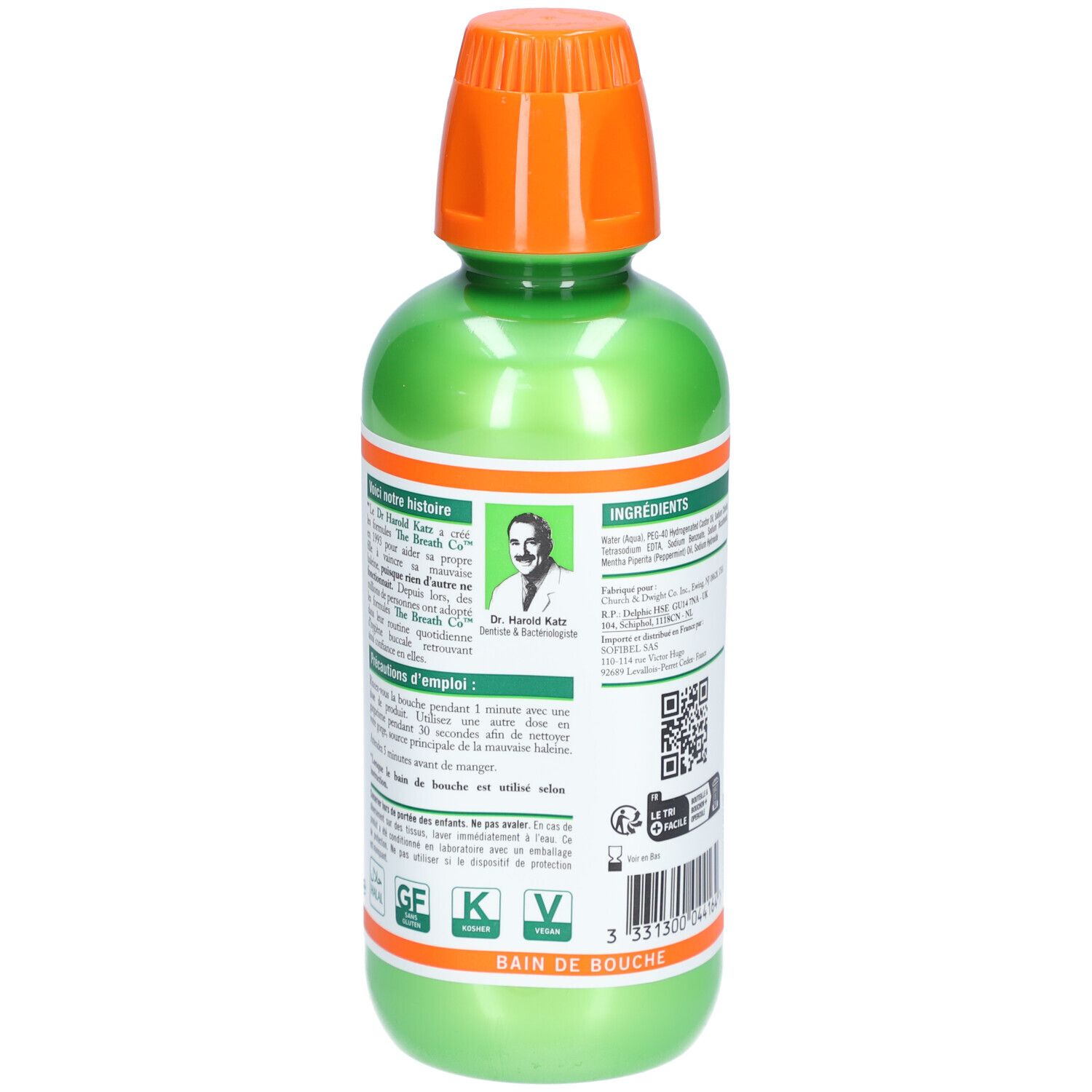 The BreathCo Bain De Bouche Haleine Fraîche Menthe Douce