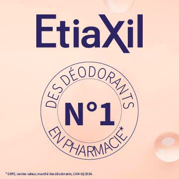 EtiaXil logo. Tekst: Nr. 1 in de apotheek.