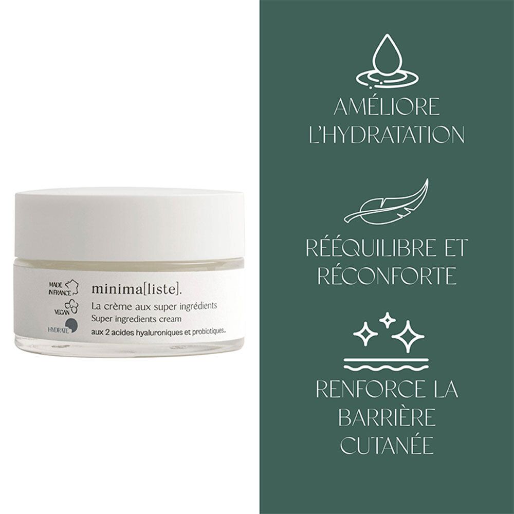 Minimalistische crème met super ingrediënten