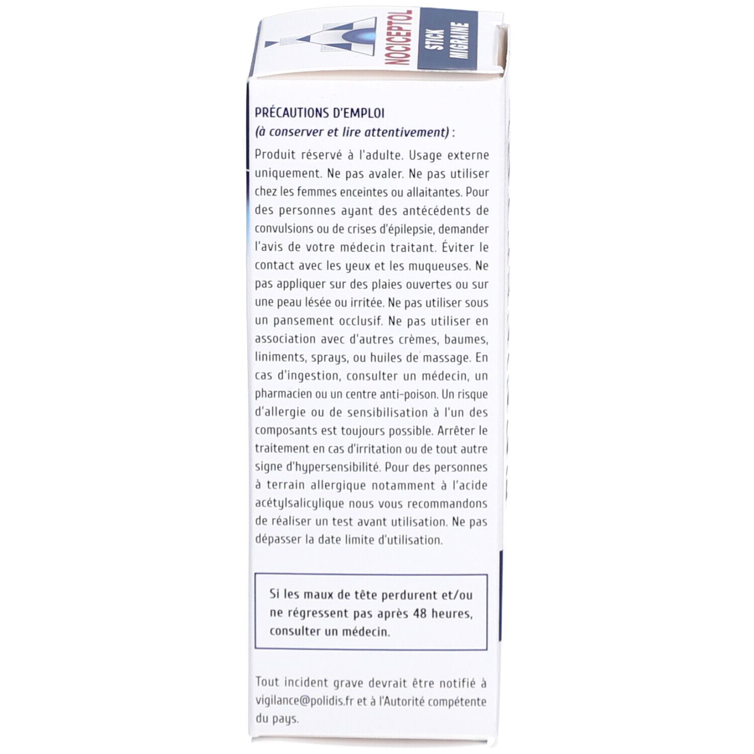 Nociceptol Koudeffect Migraine Stick