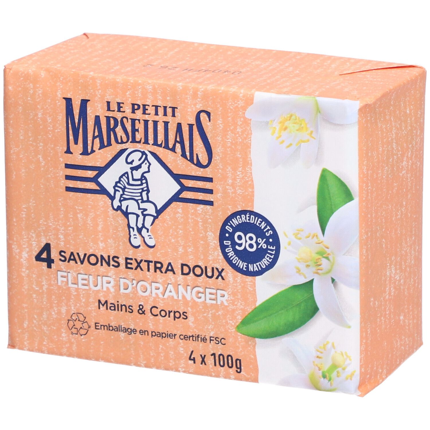 Le Petit Marseillais Savon Extra Doux à la Fleur d'Oranger