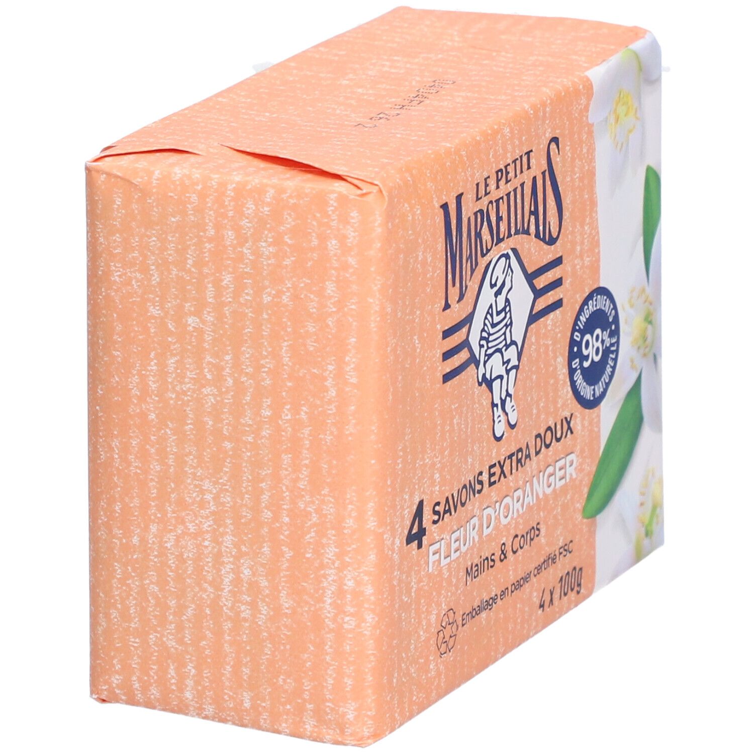 Le Petit Marseillais Savon Extra Doux à la Fleur d'Oranger