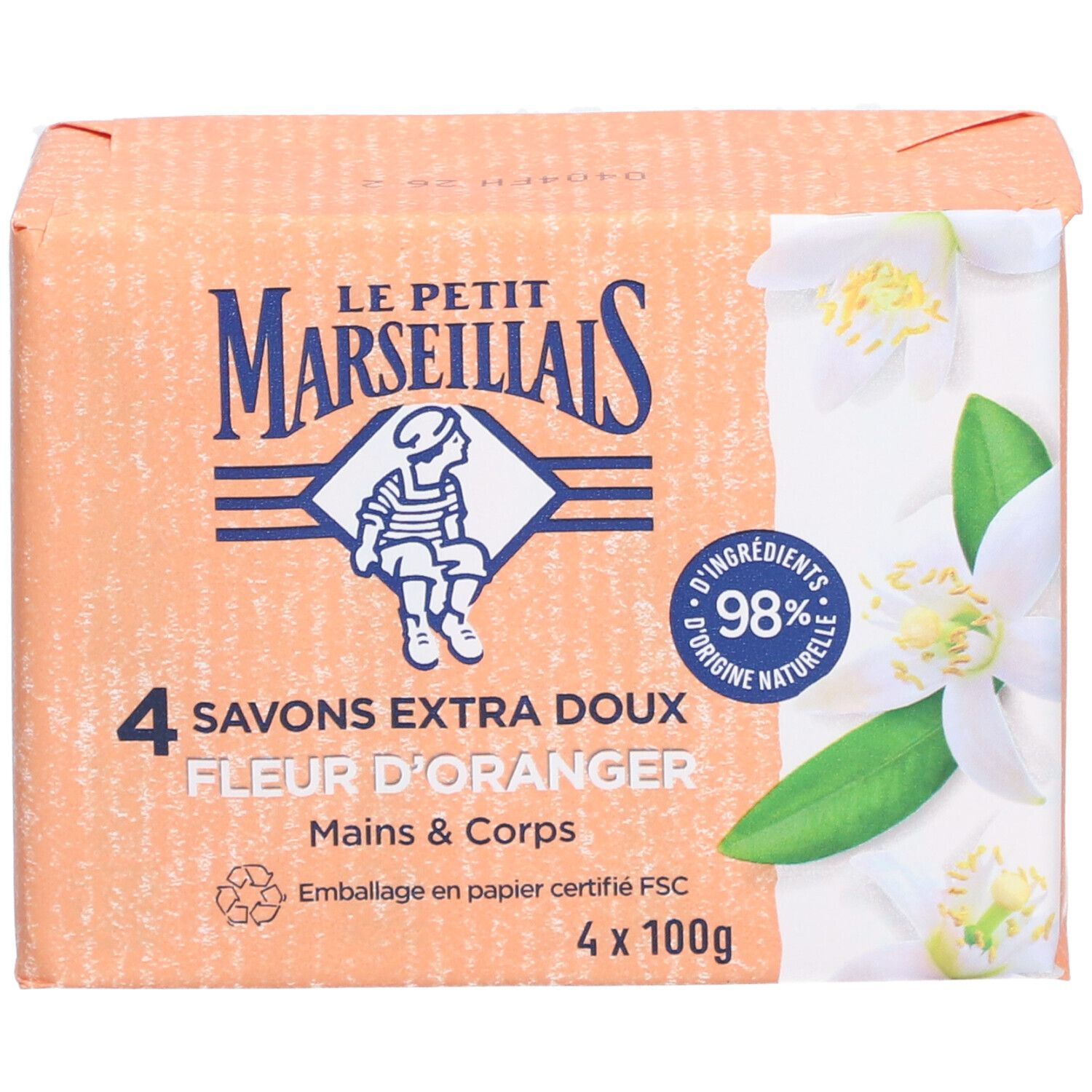 Le Petit Marseillais Savon Extra Doux à la Fleur d'Oranger