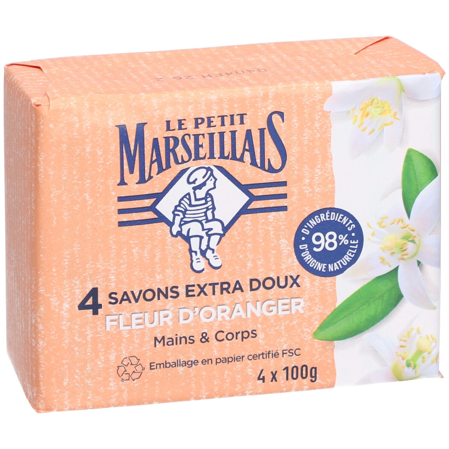 Le Petit Marseillais Savon Extra Doux à la Fleur d'Oranger