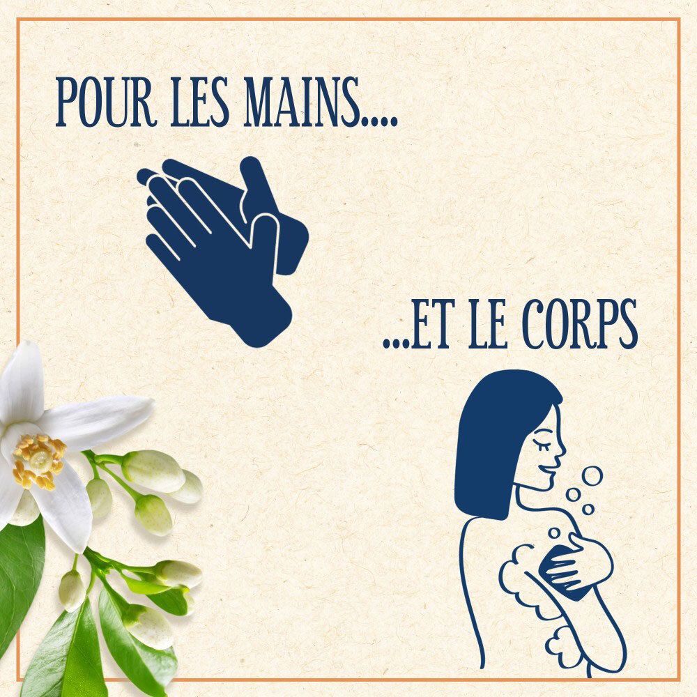 Indication d'usage : Pour les mains et le corps.