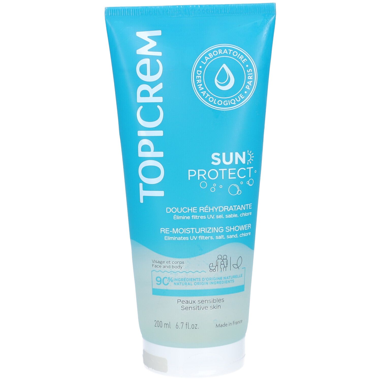 TOPICREM SUN PROT DCH REHYD 200ML