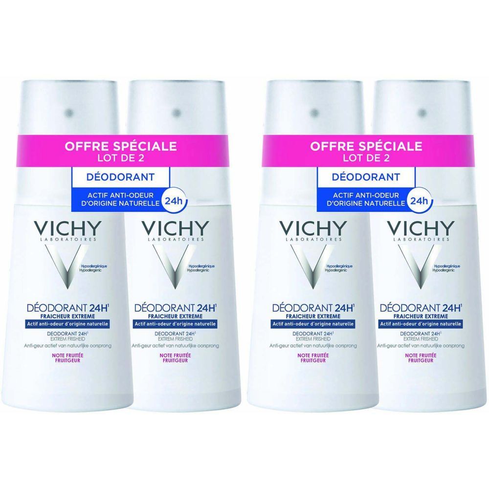 Vichy Déodorant 24 H Fraîcheur Extrême Spray x2