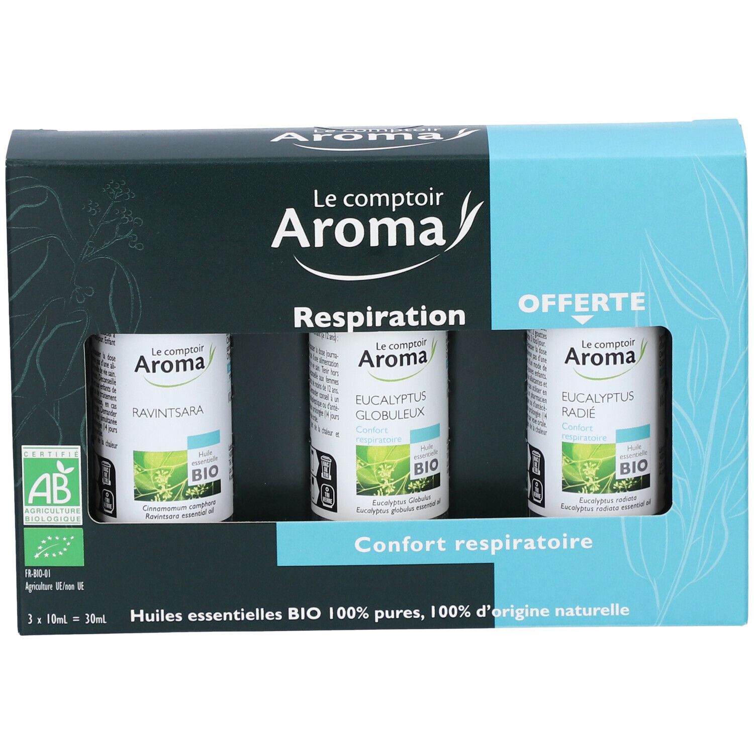 Lcaroma coffret trio huiles essentielles respiratoire bio
