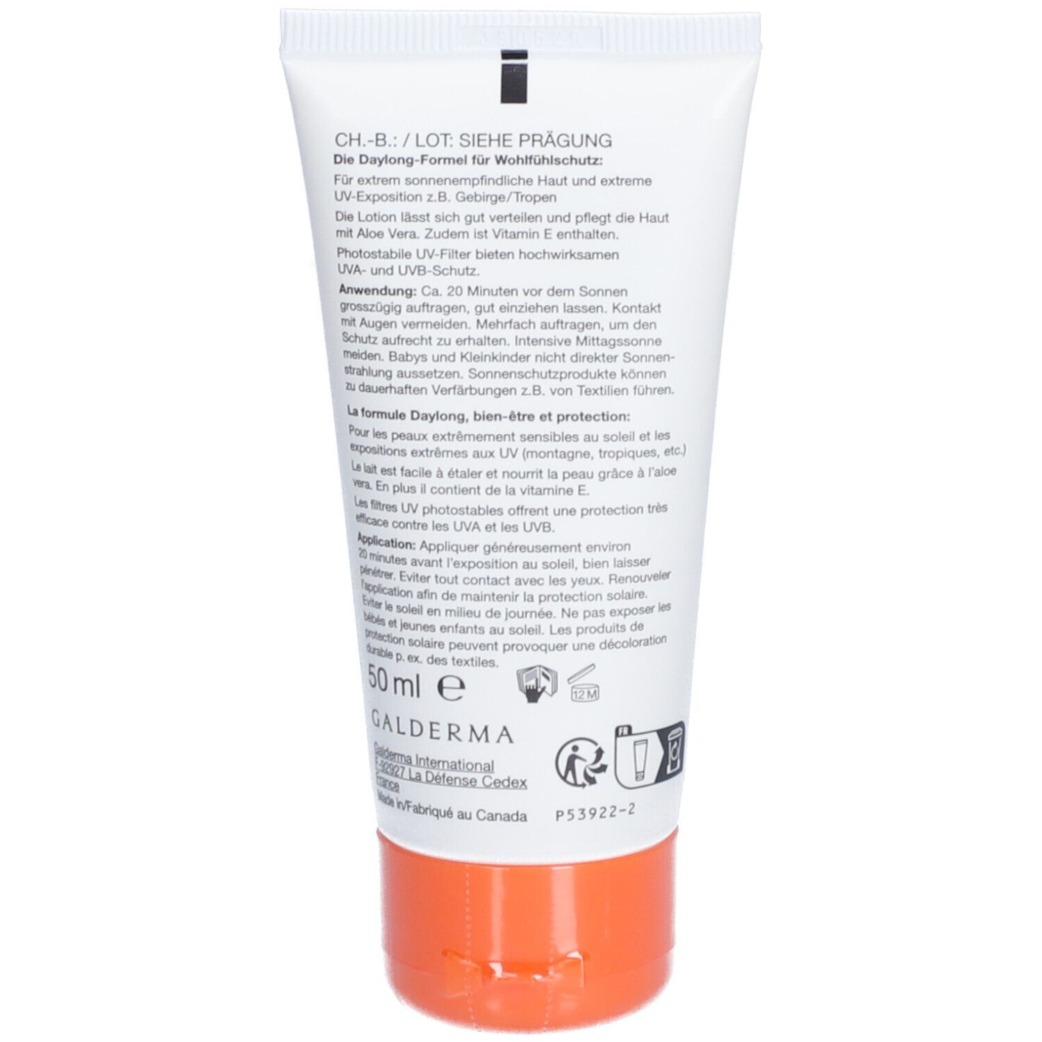 Daylong Extreme SPF 50+ Lait solaire Liposom