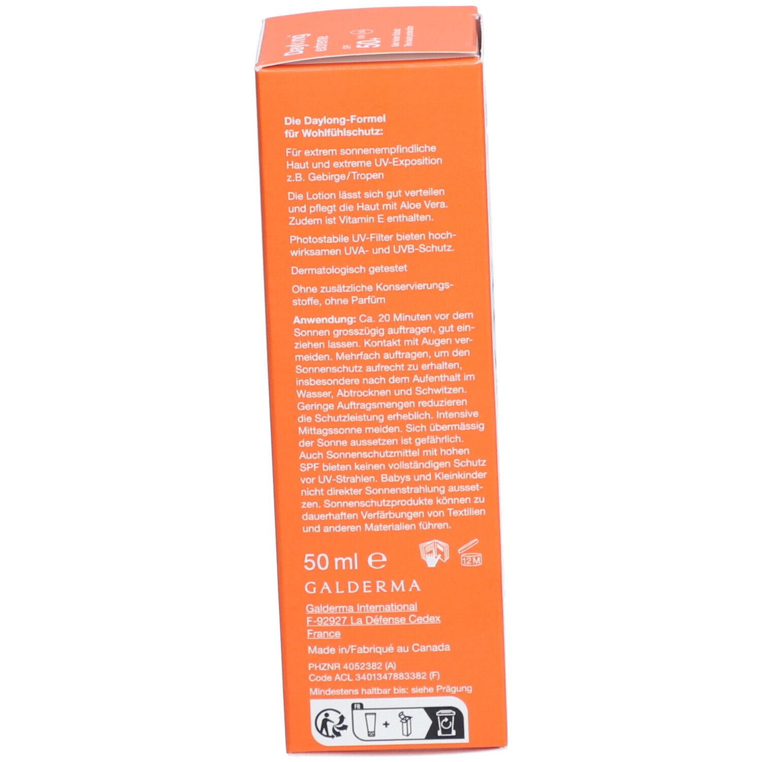 Daylong Extreme SPF 50+ Lait solaire Liposom