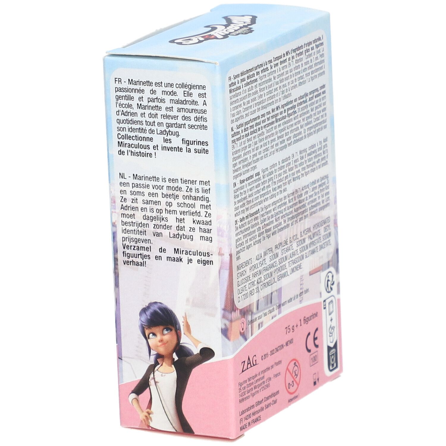 Le Comptoir du Bain Miraculous Vaste Zeep Roos Figurine Marinette
