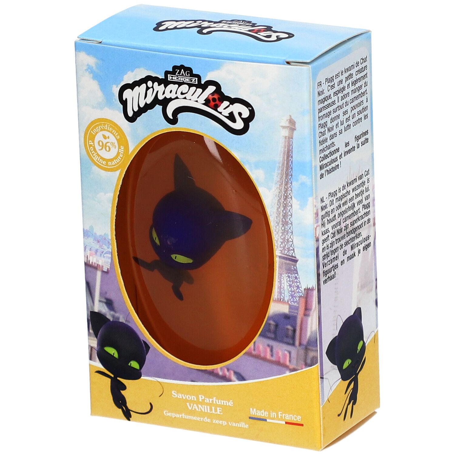 Miraculous - Vanillegeurzeep 75 g met beeldje