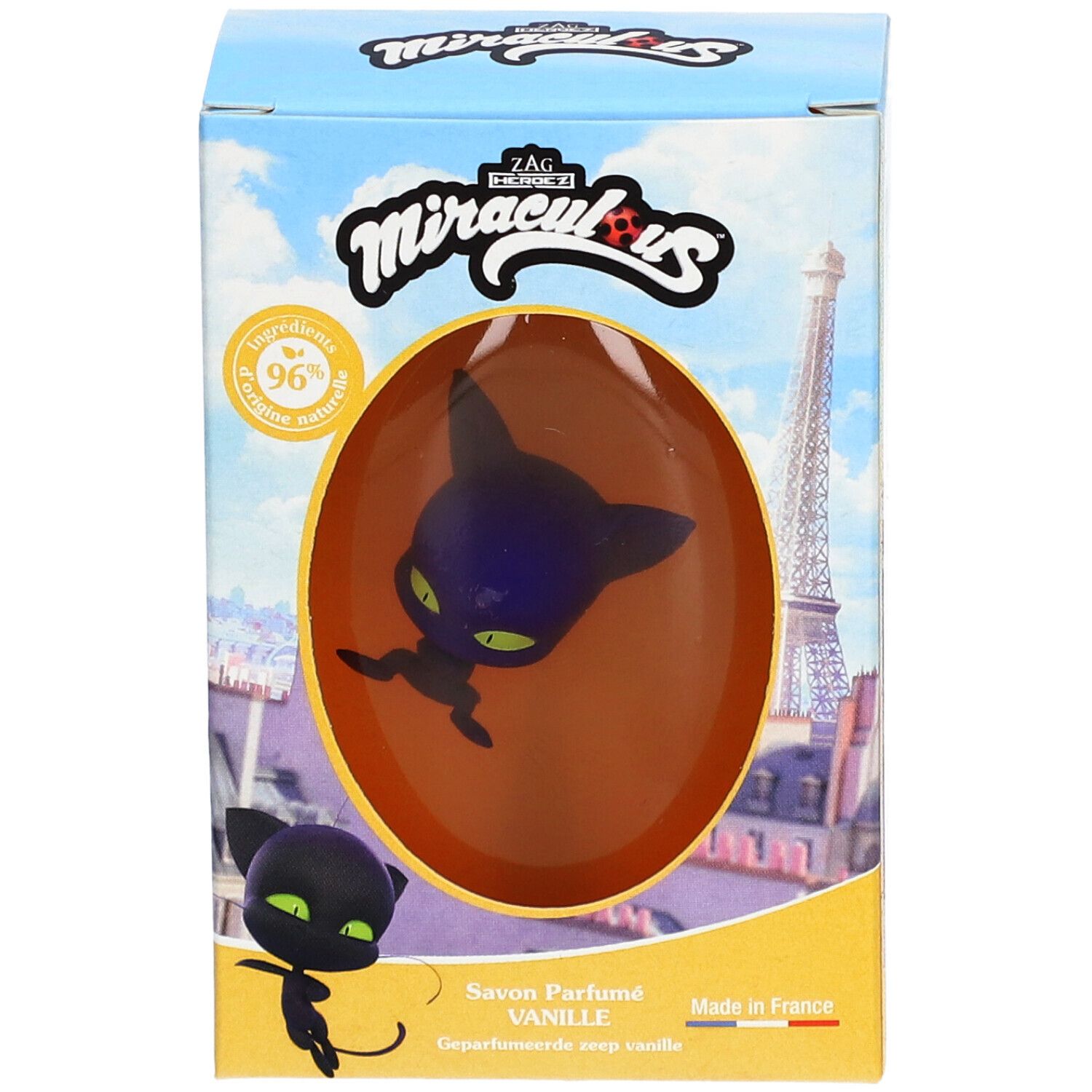 Miraculous - Vanillegeurzeep 75 g met beeldje