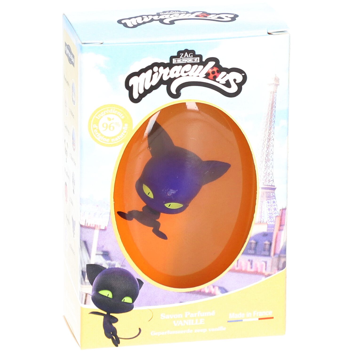 Miraculous - Vanillegeurzeep 75 g met beeldje