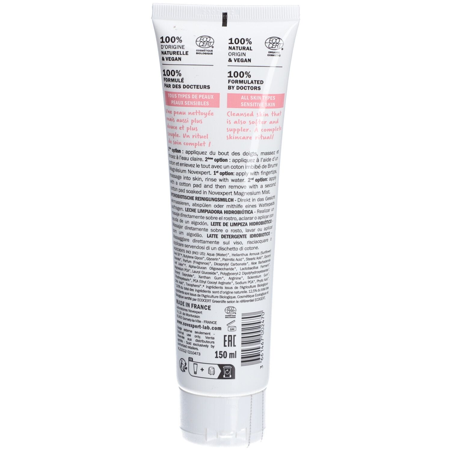 NOVEXPERT Nettoyant Lacté Hydro-Biotique