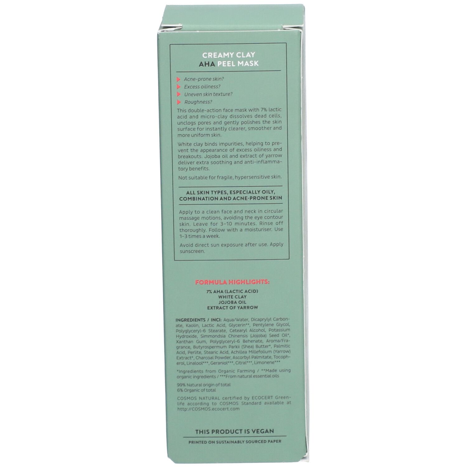 MÁDARA Masque Gommant AHA à l'Argile Blanche