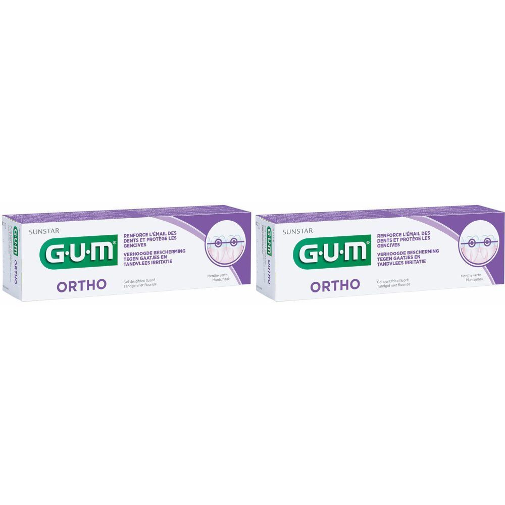 Gum Ortho gel dentifrice x2