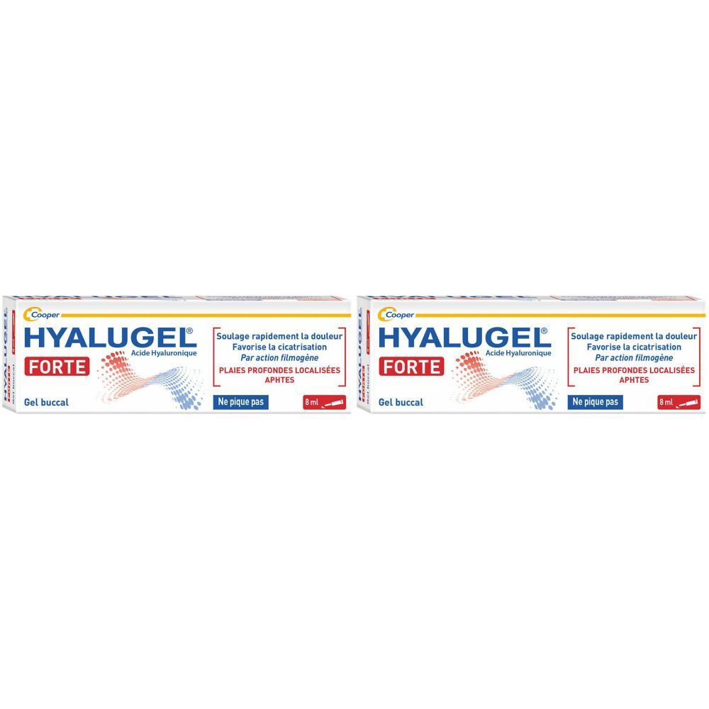 HYALUGEL® - Gel buccal - Plaies profondes localisées - Lésions buccales sévères et douloureuses - Aphtes - Acide Hyaluronique