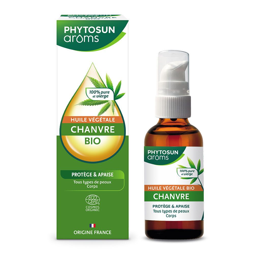 Phytosun Arôms fles en verpakking. Groene verpakking met productnaam en logo. Fles met pomp.