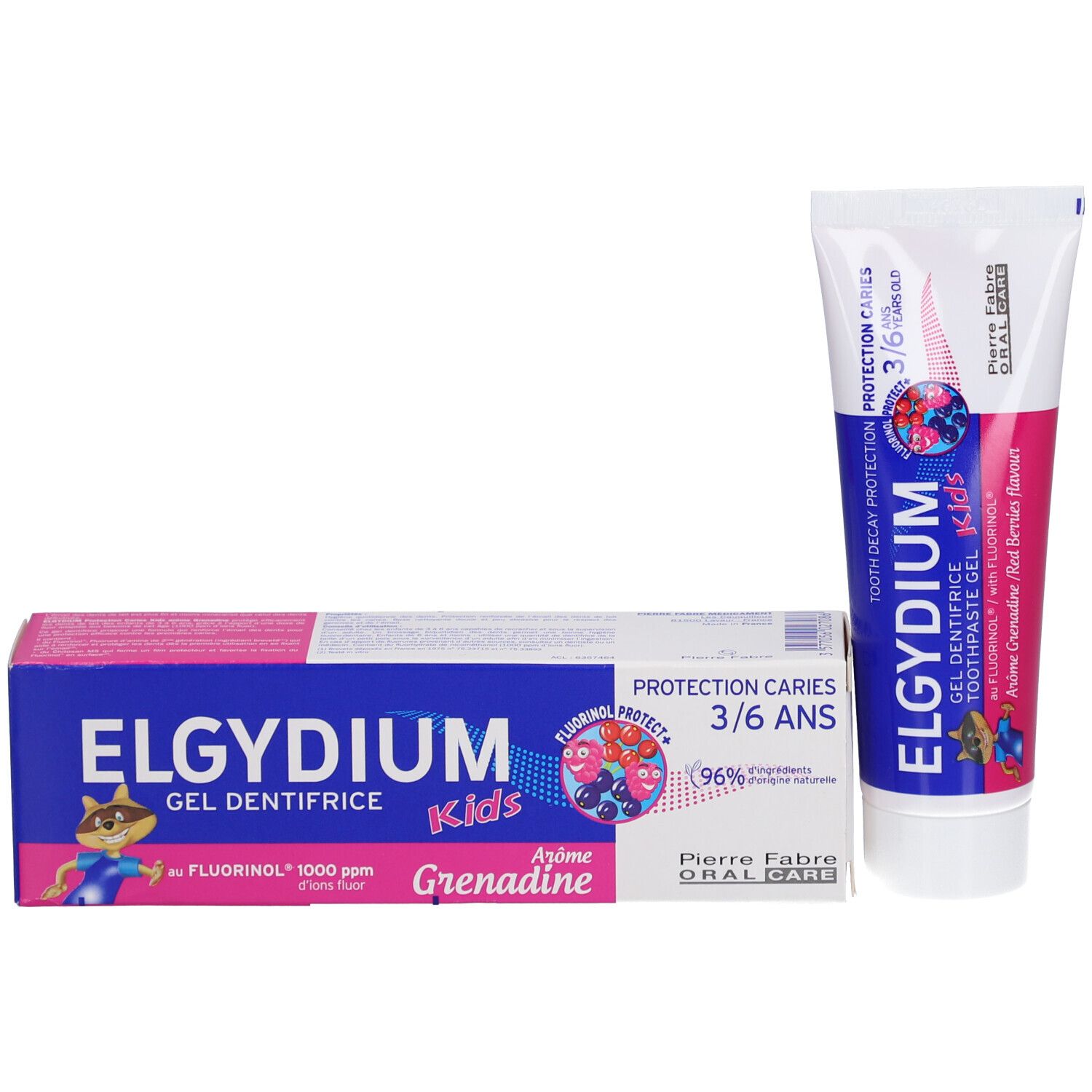 Elgydium Kids Tandpastagel met Fluorinol | Grenadinesmaak
