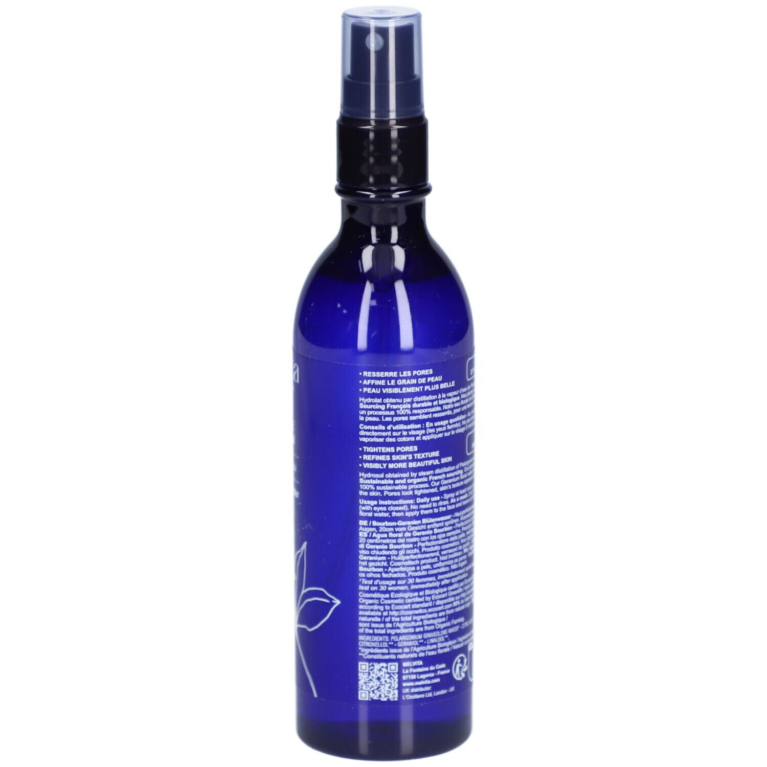 Melvita Eau Florale de Géranium Perfectrice de Peau
