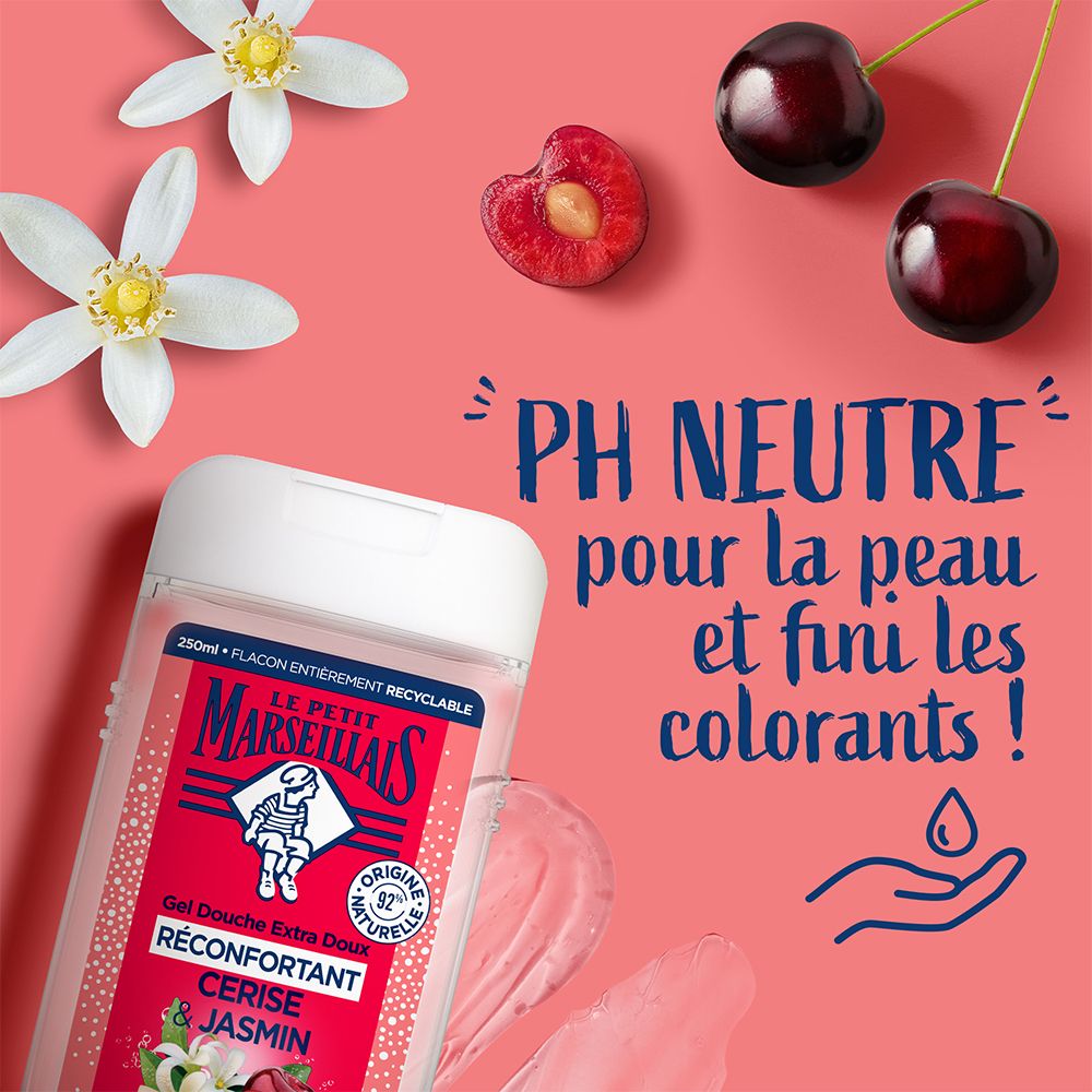 Le Petit Marseillais Extra Zachte Comforterende Douchegel Kers & Jasmijn