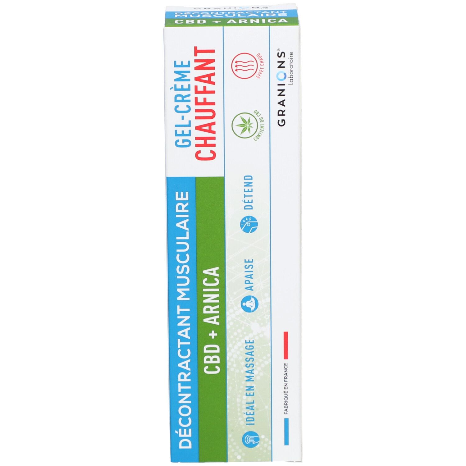 Granions® Décontractant Musculaire CBD + Arnica Gel-Crème Chauffant