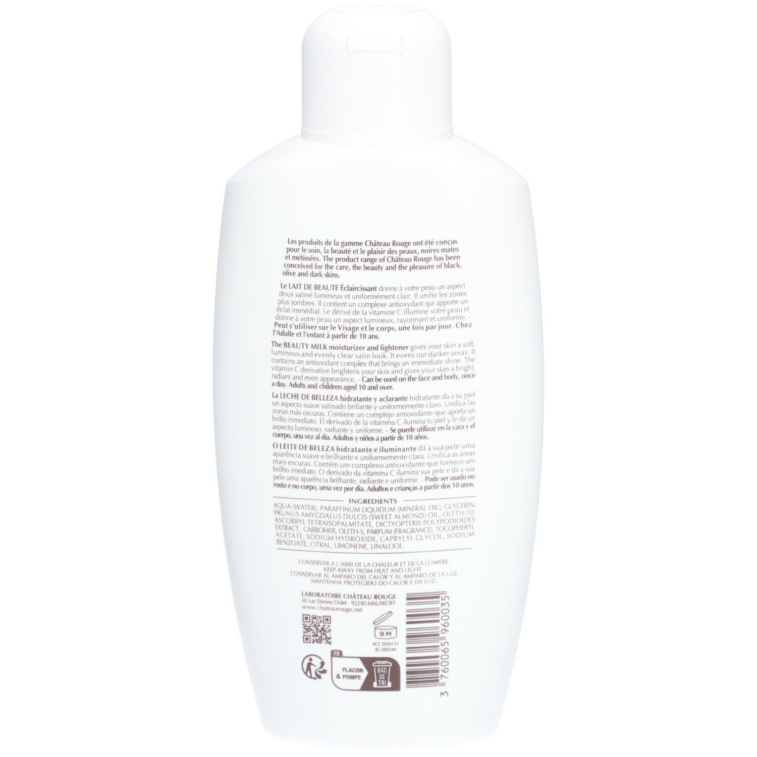 Laboratoire Château Rouge Beauty Milk Hydraterende Verhelderende Crèmeverzorging