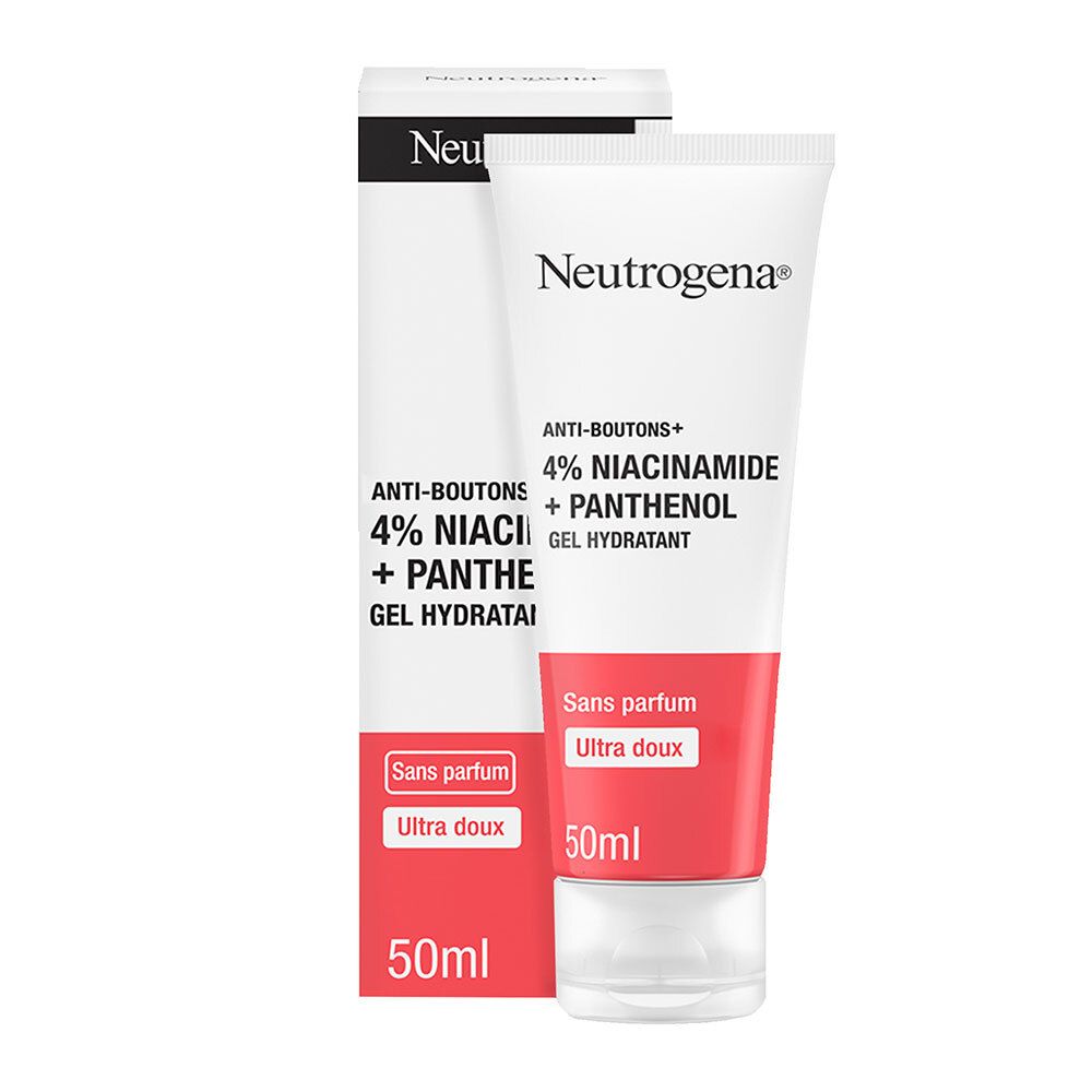 Neutrogena Gel Hydratant Anti-Boutons+ avec 4% Niacinamide et Panthénol