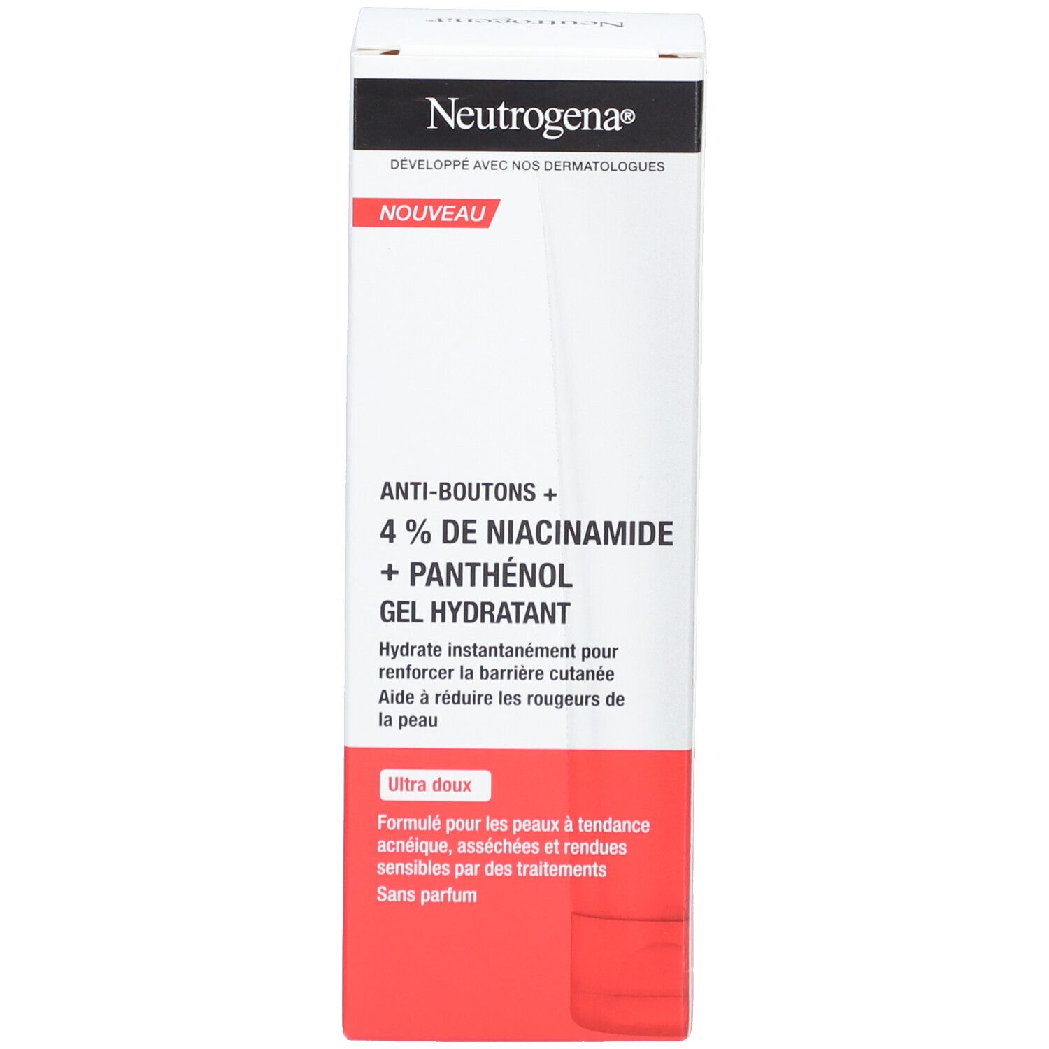Neutrogena Gel Hydratant Anti-Boutons+ avec 4% Niacinamide et Panthénol