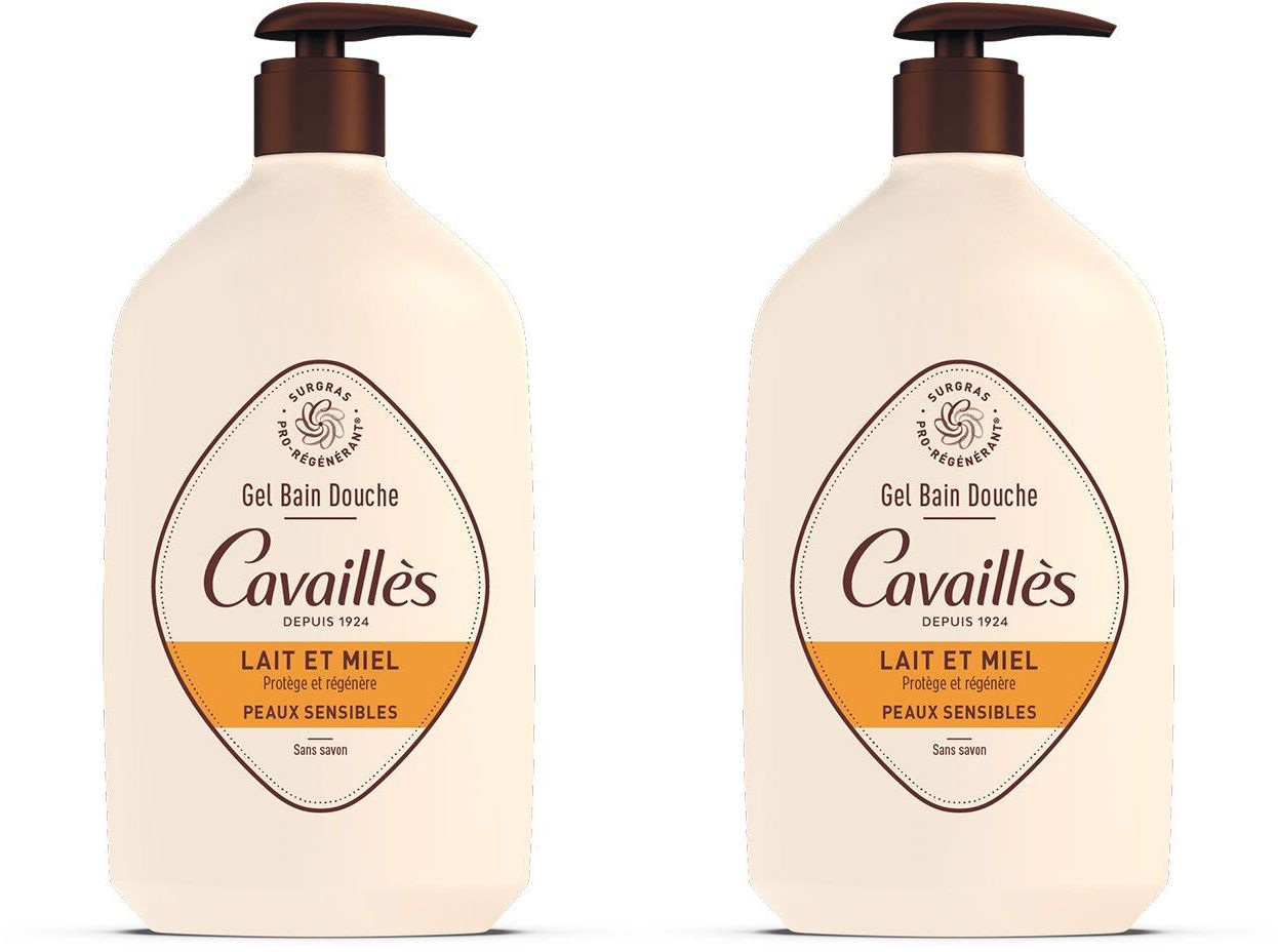 Rogé Cavaillès Gel Bain Douche Lait et Miel x2