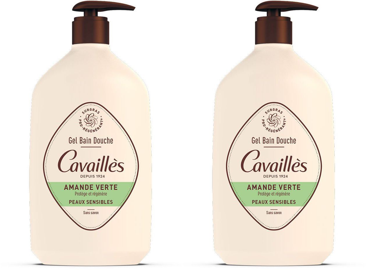 Rogé Cavaillès Gel Bain Douche Amande Verte x2
