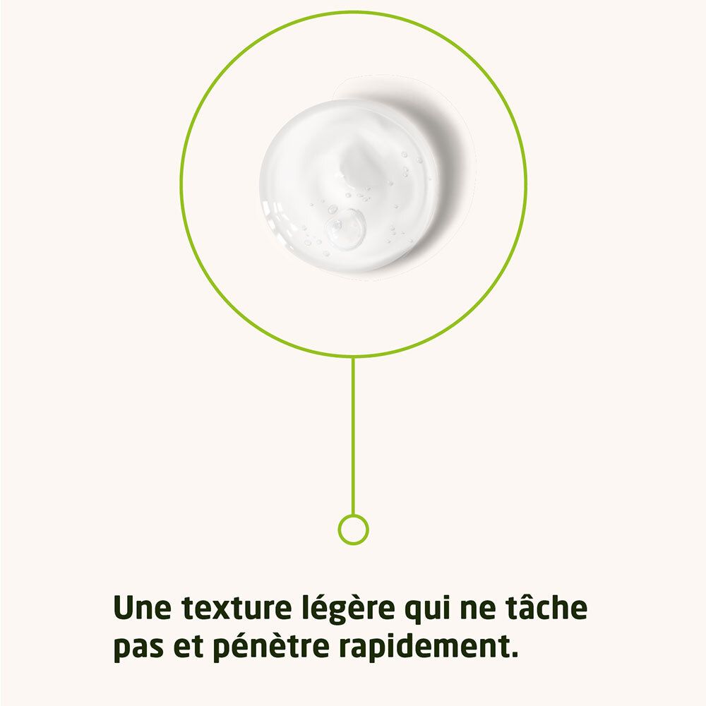 Transparante geltextuur. Groene lijn rond de textuur.