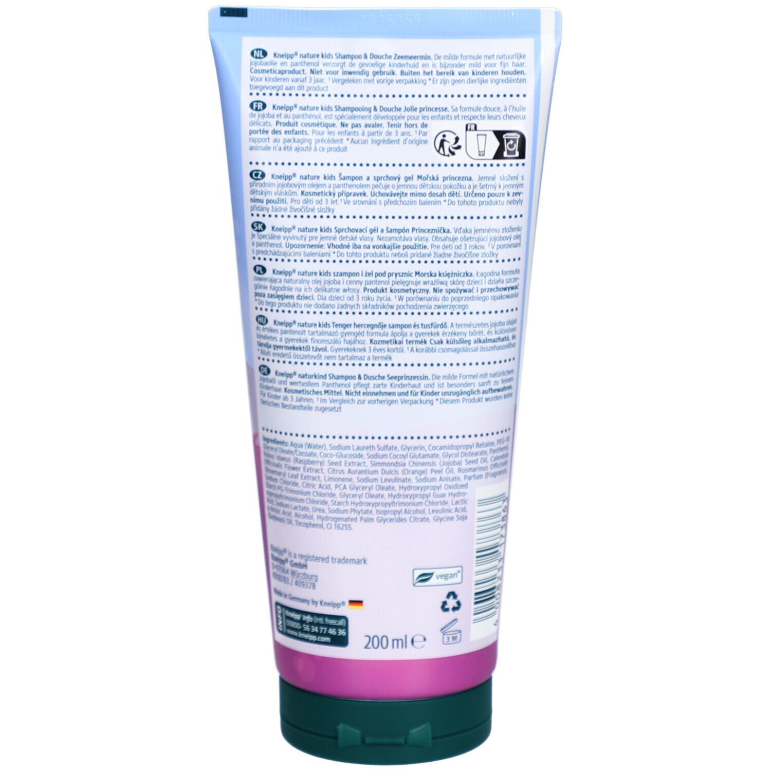 Kneipp Kids Framboos Shampoo/Douche
