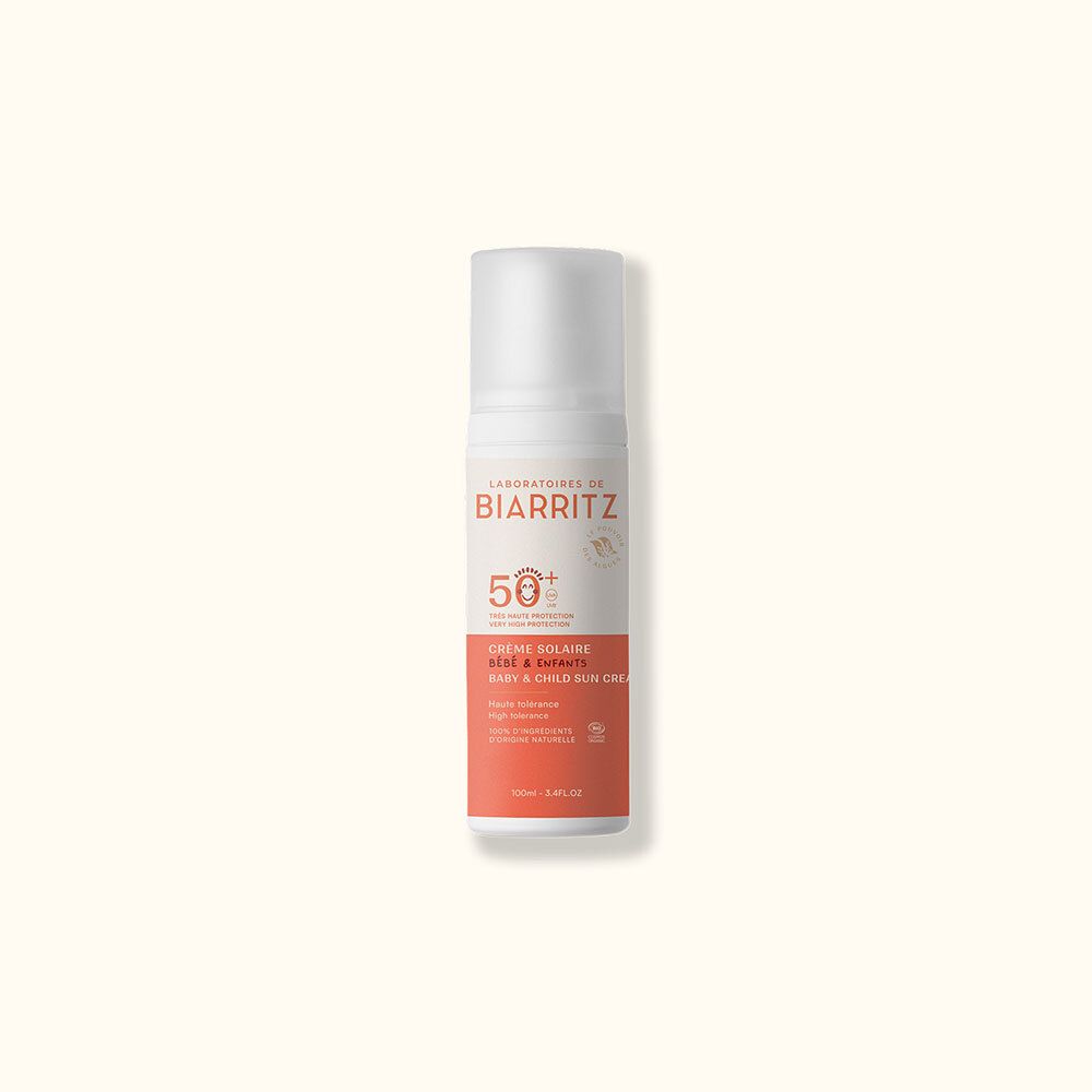 Laboratoires de Biarritz protection solaire SPF 50+ pour le visage et le corps.