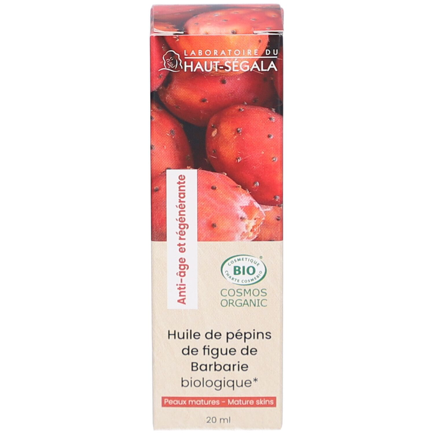 Productverpakking. Verpakking met logo en tekst. 20 ml. Certificering.