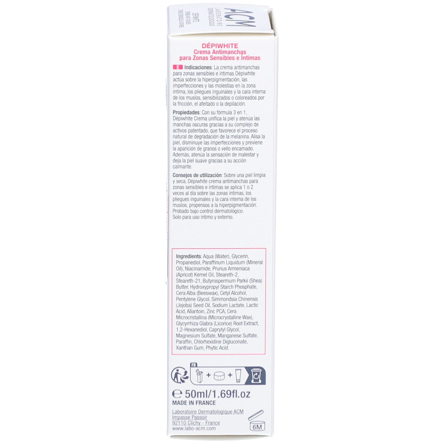 DEPIWHITE Crème Anti-Tâches Zones Sensibles & Intimes