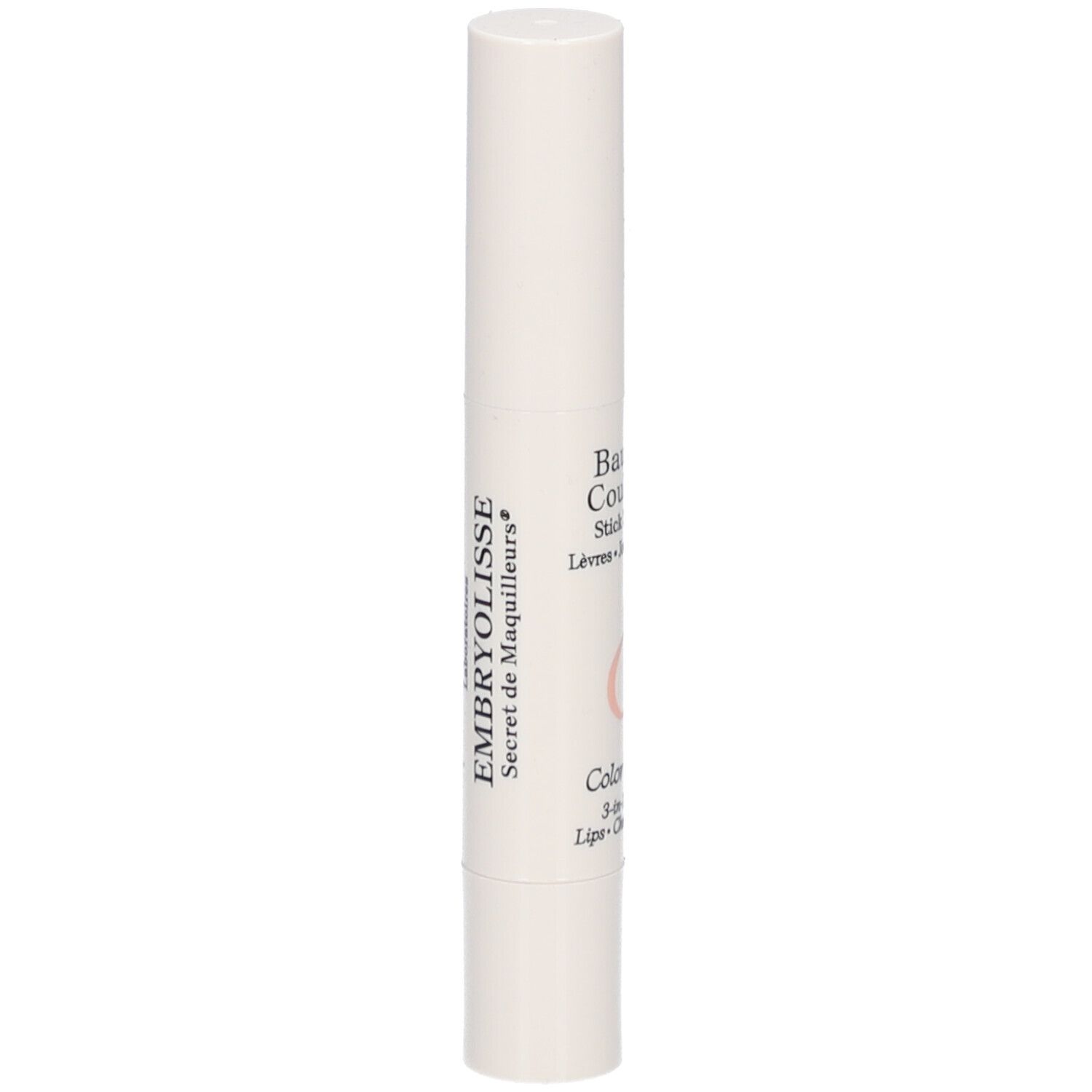 Witte stick met EMBRYOLISSE-tekst. Productnaam en details in het Frans.