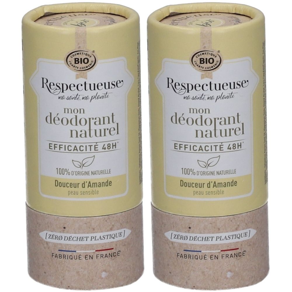 RESPECTUEUSE DEO SOLIDE AMANDE 50G x2