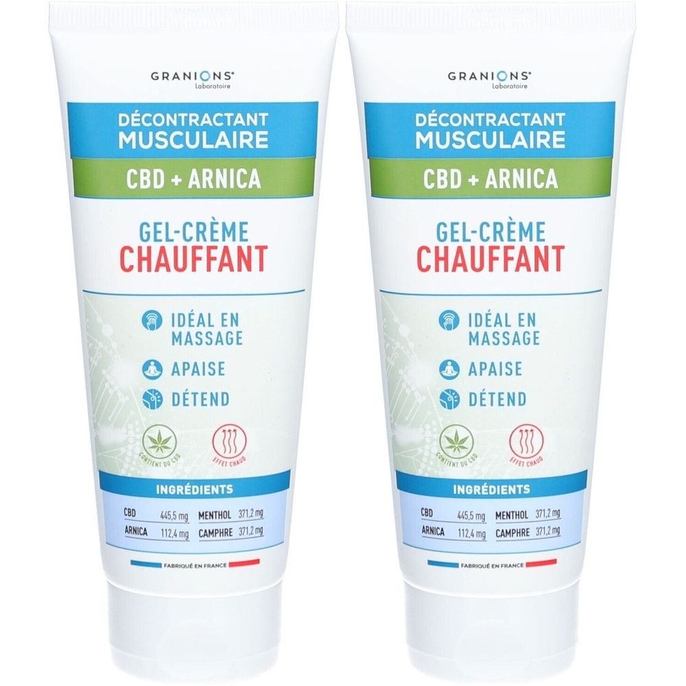 Granions® Spierontspannende CBD + Verwarmende  Arnica Gel-Crème