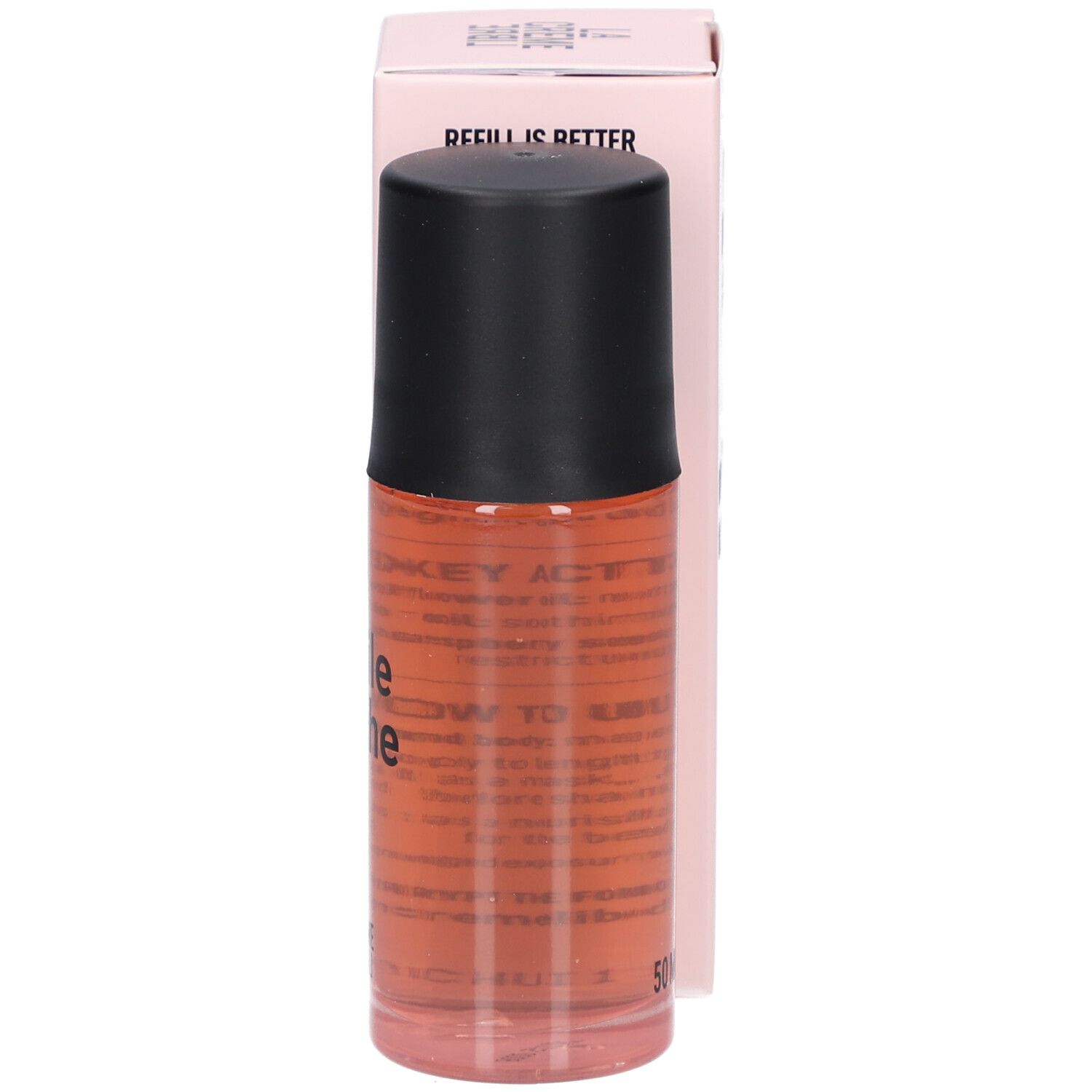 Dos de l'emballage rose. Texte : Refill is better than. La Crème Libre, 50 ml.