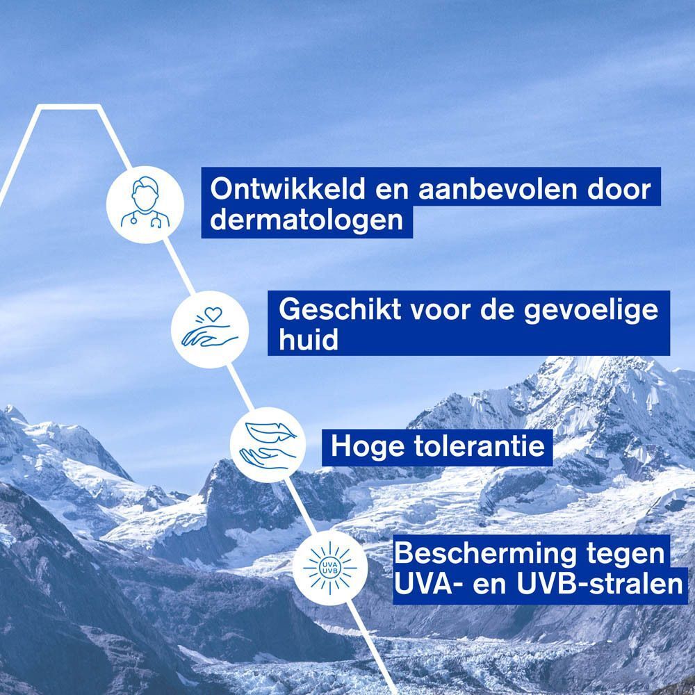 Ontwikkeld en aanbevolen door dermatologen. Geschikt voor gevoelige huid. Hoge tolerantie.