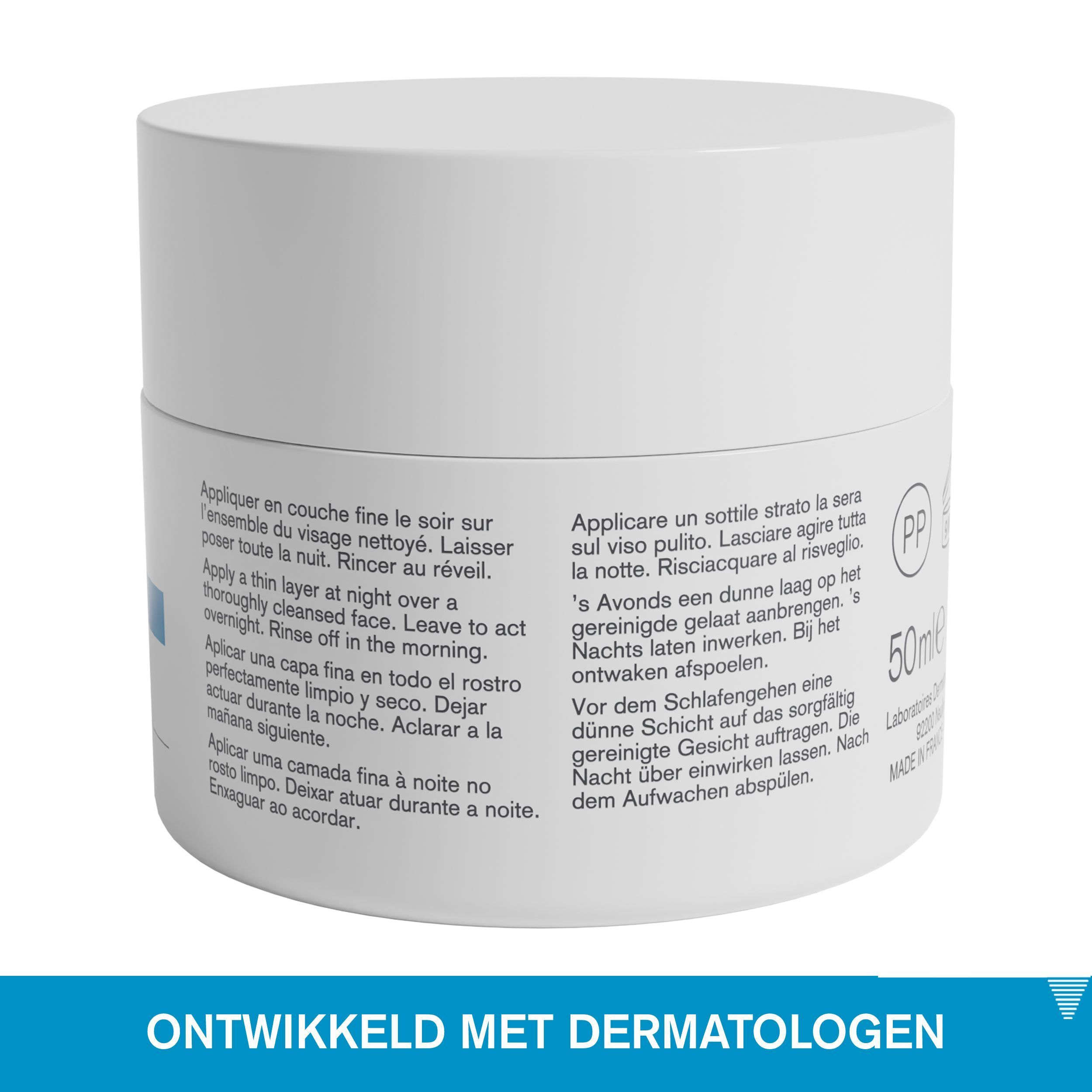 Grafiek met ingrediënten. Tekst: Hyaluronzuur, H2O COMPLEX + AQUAXYL, Edelweiss, Uriage Thermaal Water.