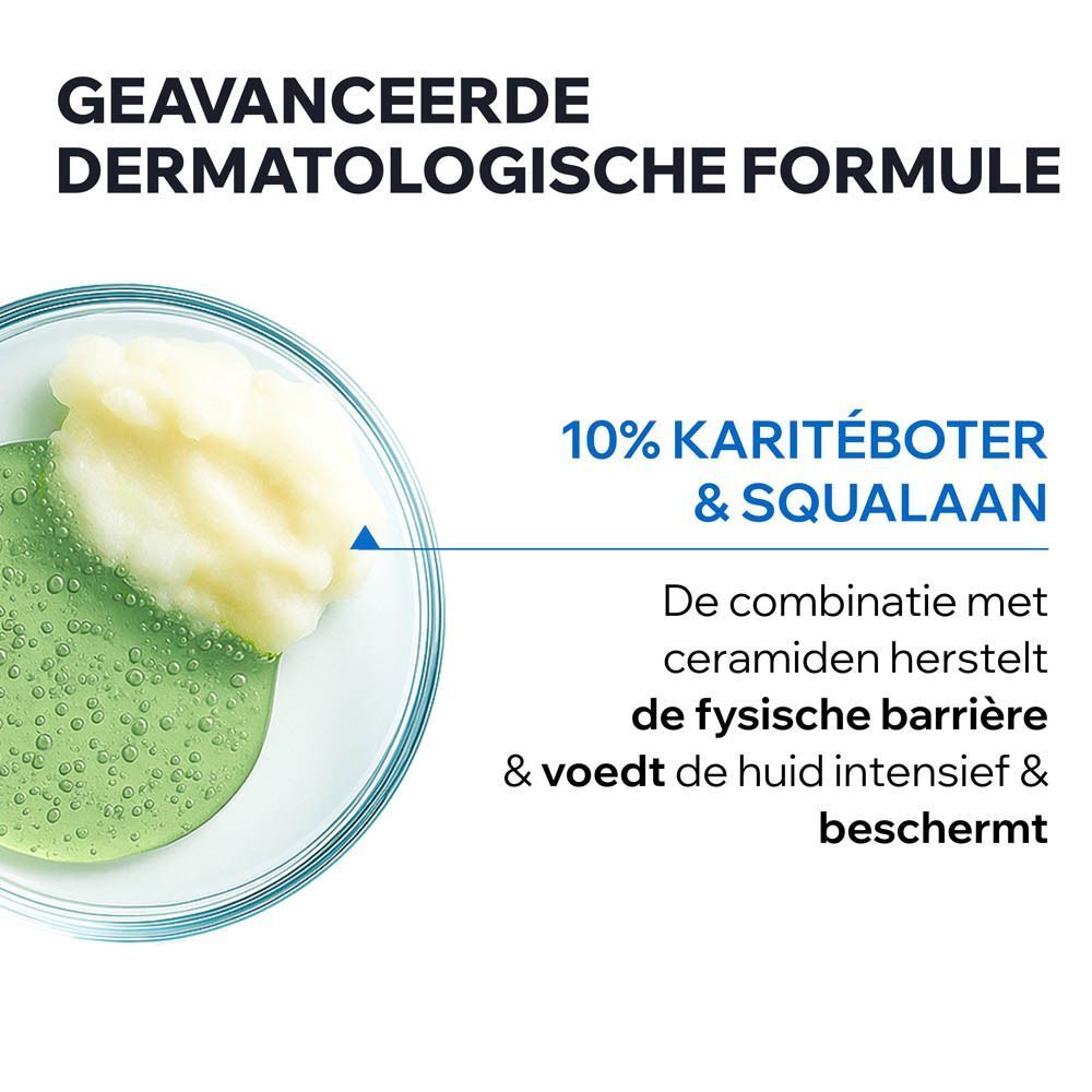 Grafiek met 8 biomimetische ceramiden. Tekst: Verhoogt de hoeveelheid ceramiden.