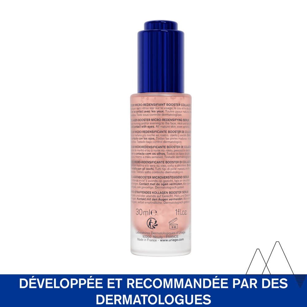 Gamme de produits. Sérum, crème de jour, crème de nuit. Produits Uriage Age Absolu.