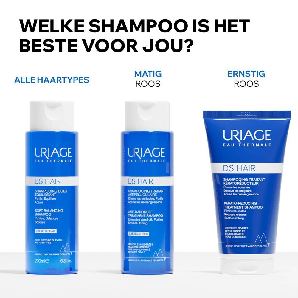 Uriage DS Hair Shampooing doux équilibrant en Uriage DS Hair Shampooing Traitant Kératoréducteur.