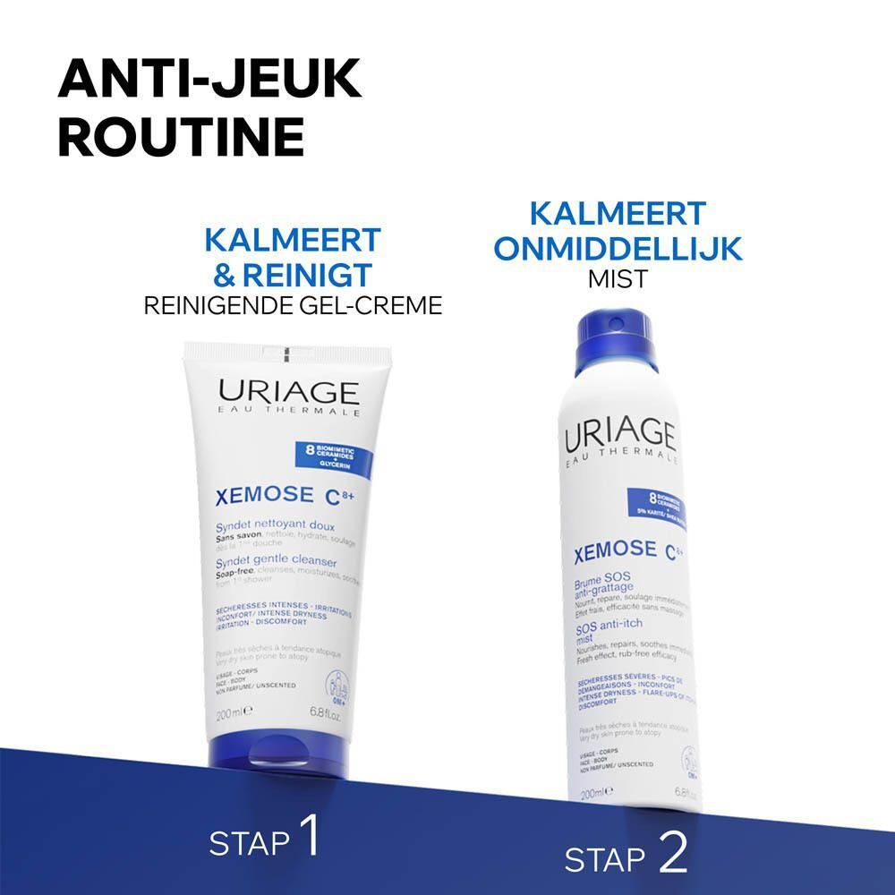 Symbolen. Tekst: Ontwikkeld door dermatologen, zonder parfum, hoge tolerantie.