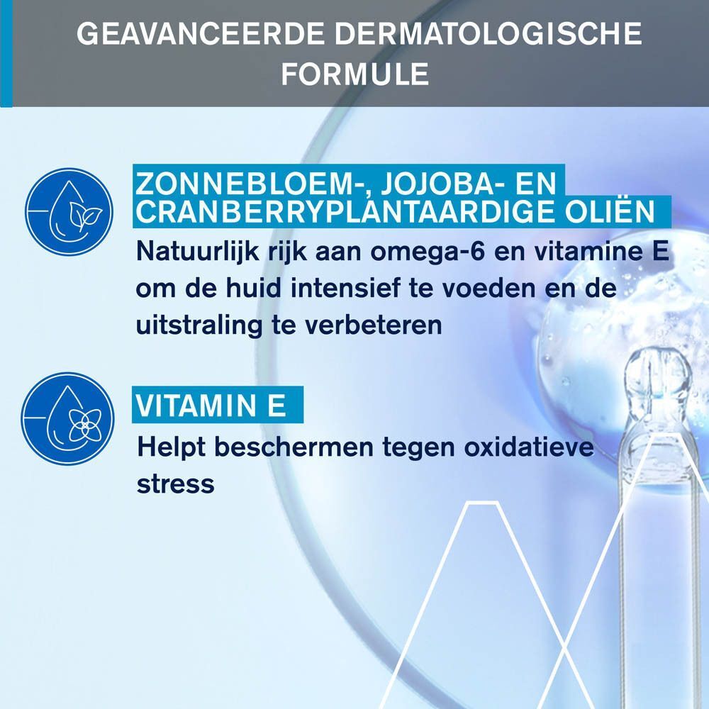 Uriage reinigingsoliefles, tekst: 95% bescherming tegen uitdroging. Verwijdert make-up zacht.