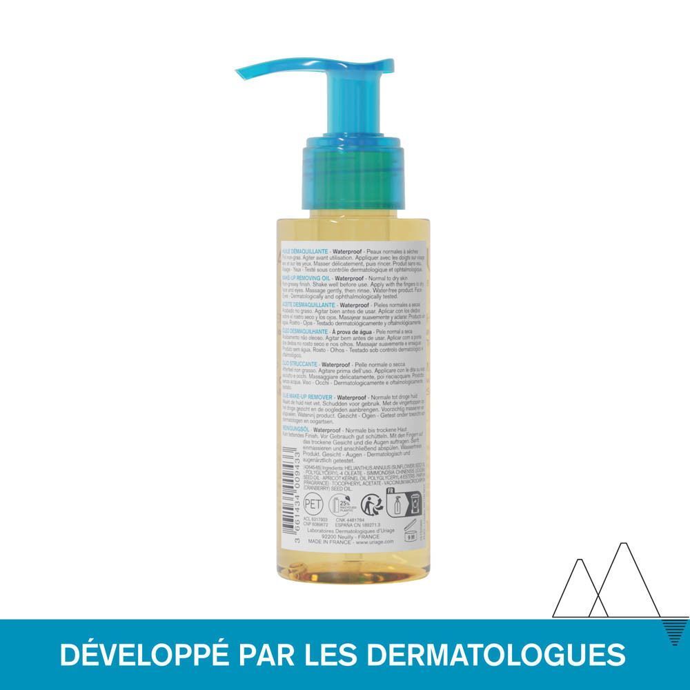 Graphique avec tests dermatologiques, convient à tous les types de peau, sans huile minérale, haute tolérance.
