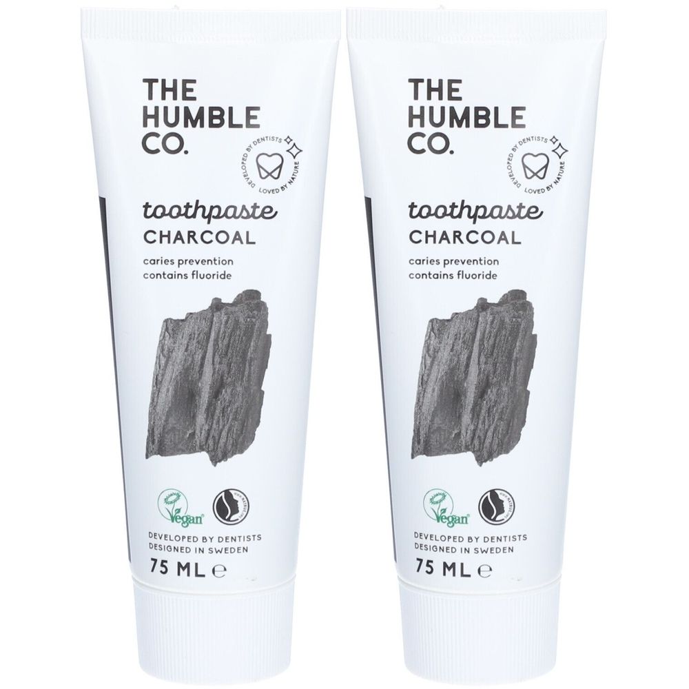 HUMBLE DENT VEGAN CHARBON75ML x2